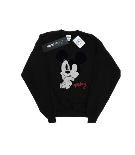 Disney Pantalon de survêtement Mickey Mouse Distressed Ponder Womens/Ladies (Noir) - UTBI27423