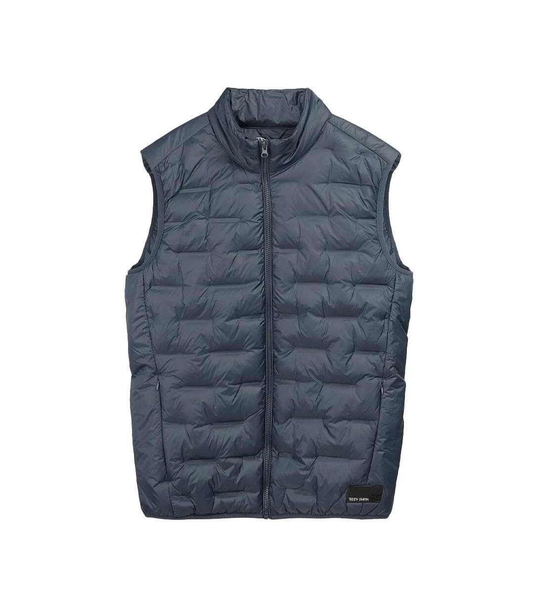 Doudoune sans manches gris homme teddy smith boran-1