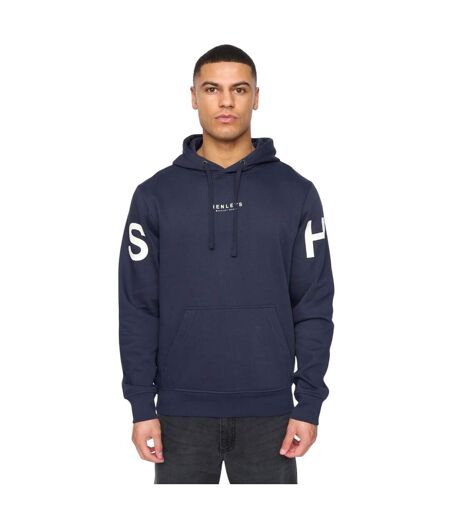 Sweat à capuche hensleeve homme bleu marine Henleys