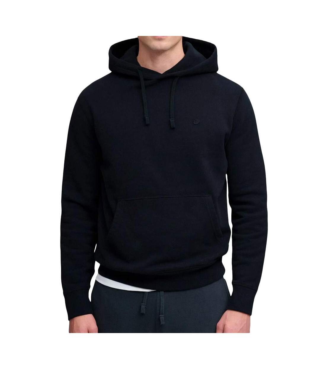 Sweat à capuche homme bleu marine superdry essential-1