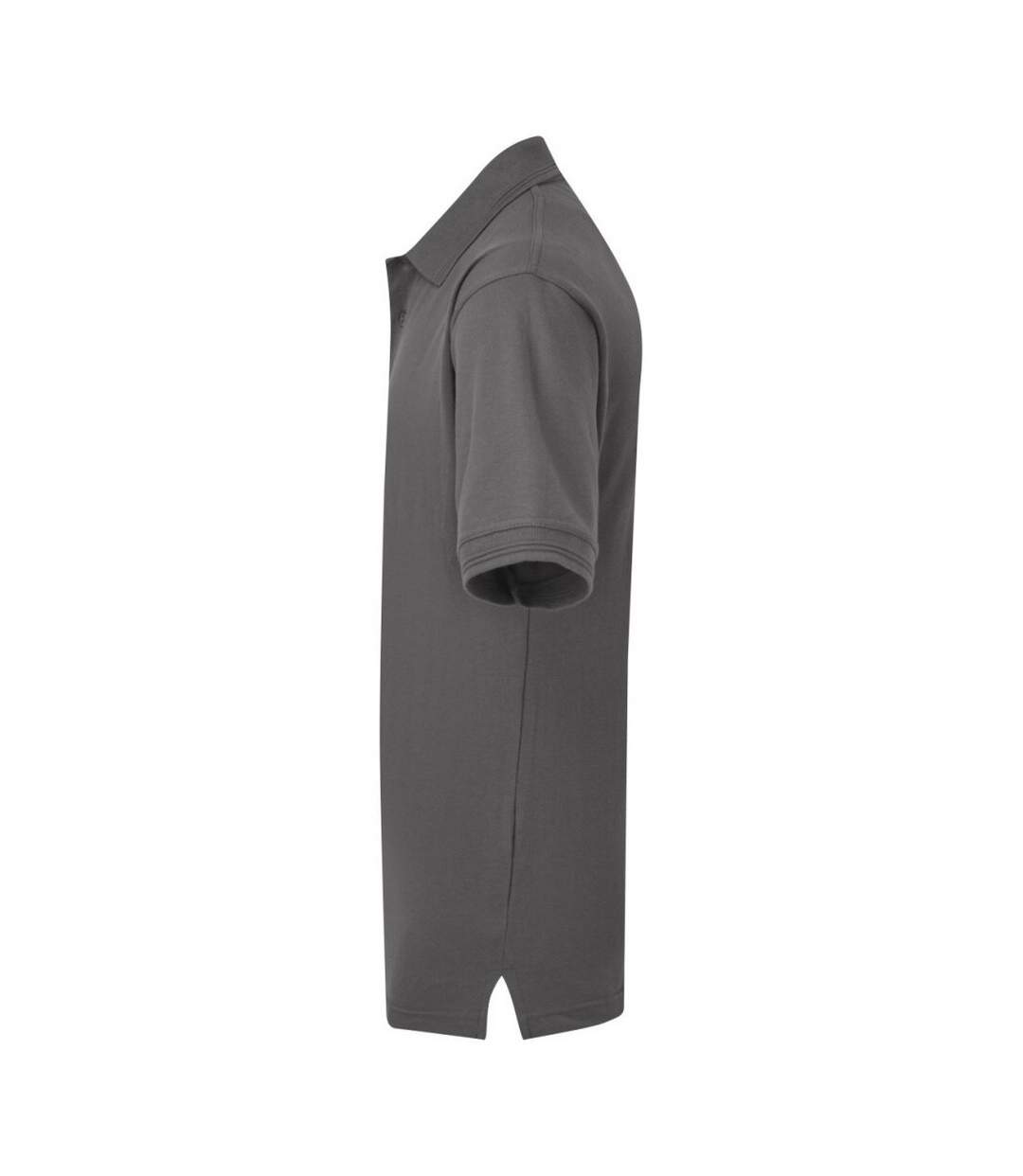 UCC 50/50 Mens Heavyweight Plain Pique Short Sleeve Polo Shirt (Charcoal) - UTBC1195-3
