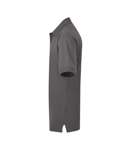 UCC 50/50 Mens Heavyweight Plain Pique Short Sleeve Polo Shirt (Charcoal) - UTBC1195