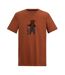 T-shirt Motif/style Yack Fingal Slogan Homme Rouge Orange Regatta-2