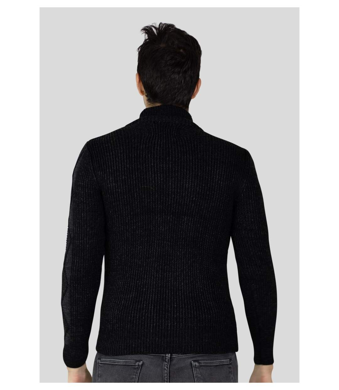 Gilet manches longues col rond-3