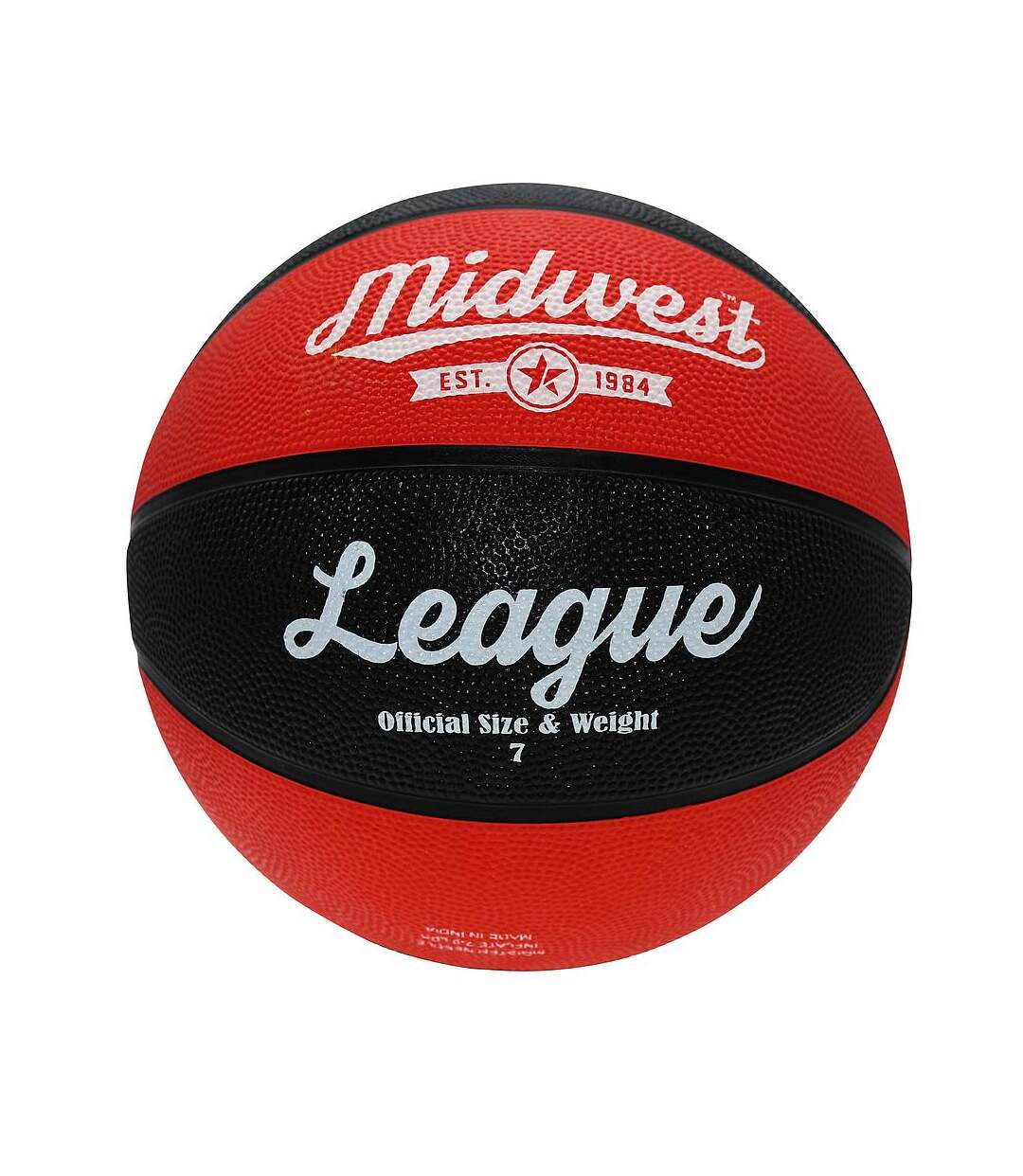 Ballon de basket league taille 3 noir / rouge Midwest-1