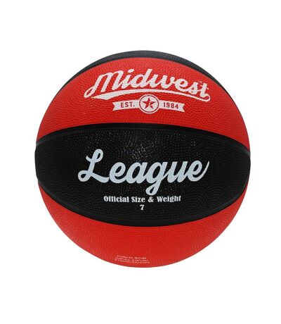 Midwest - Ballon de basket LEAGUE (Noir / rouge) (Taille 3) - UTRD827