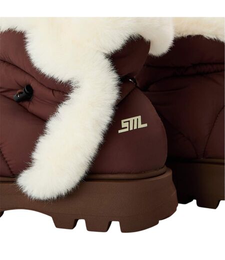 Womens/ladies Frostee Sheepskin Boots Brown Steve Madden