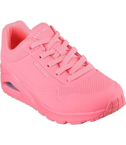Skechers Womens/Ladies Uno Stand On Air Sneakers (Coral) - UTFS10223