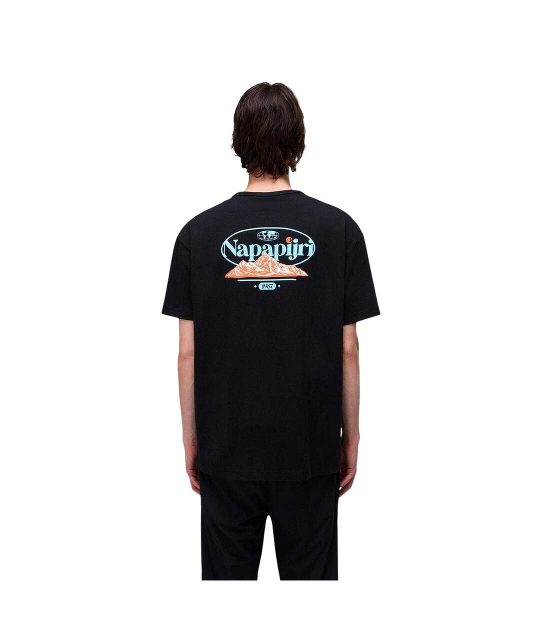 T-shirt Motif/style Graphique Homme Noir Napapijri-3