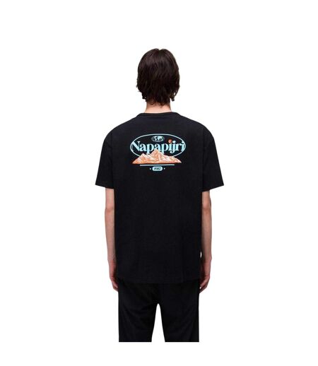 T-shirt Motif/style Graphique Homme Noir Napapijri
