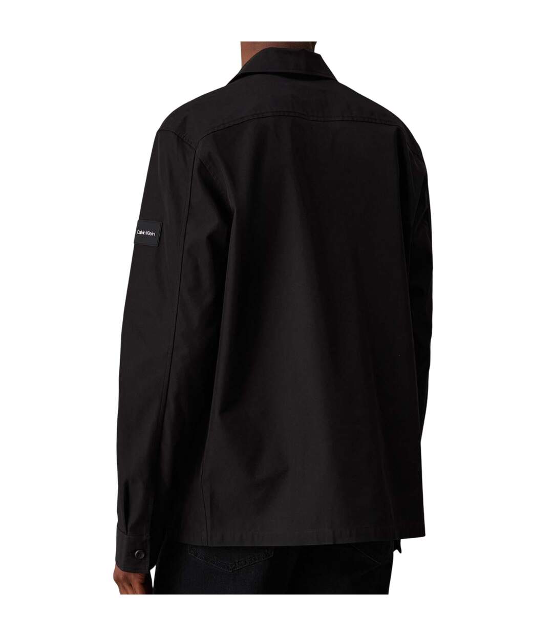 Mens Twill Boxy Overshirt Black Calvin Klein-2