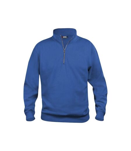 Unisex Adult Basic Half Zip Sweatshirt Royal Blue Clique