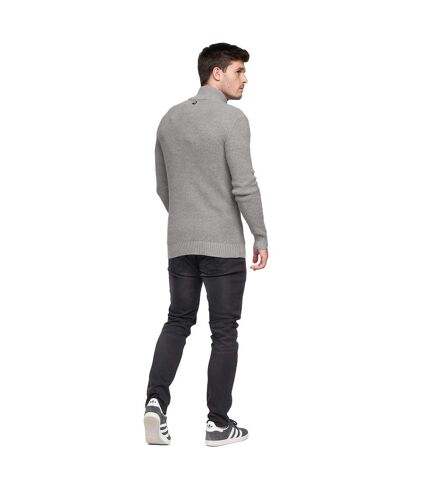 Duck and Cover Mens Firegards Knitted Sweater (Gray Marl) - UTBG483