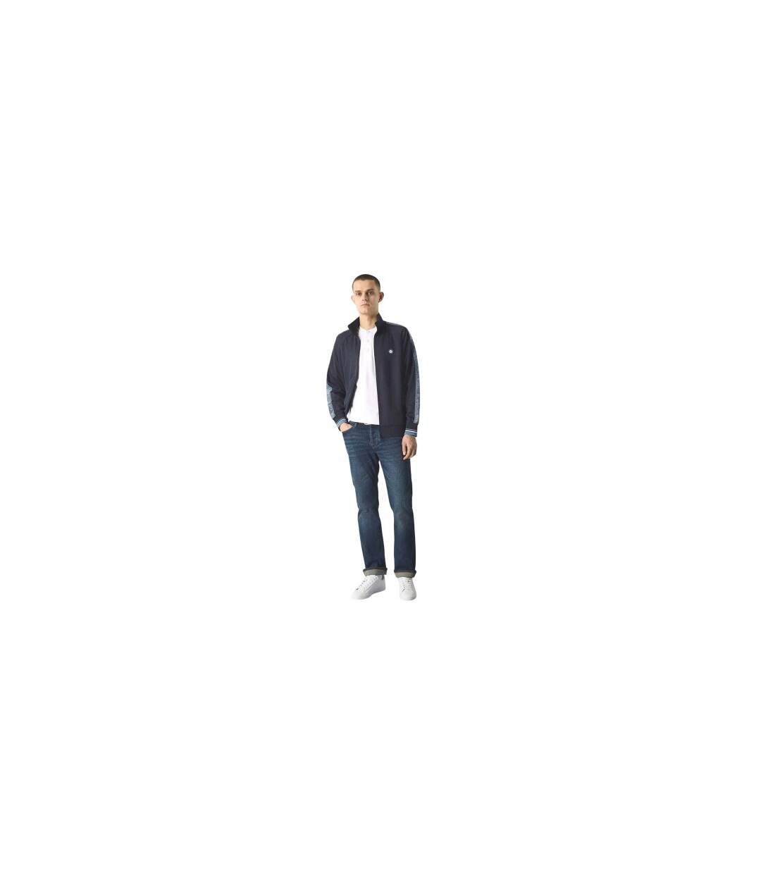 Mens Eclipse Paisley Taped Raglan Track Top Navy Pretty Green-1