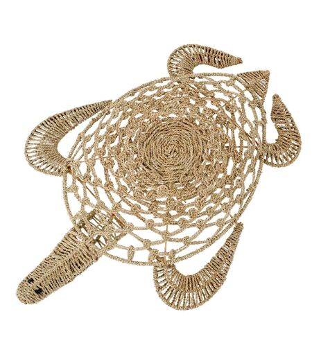 Déco Murale en Jonc Tortue 110cm Naturel