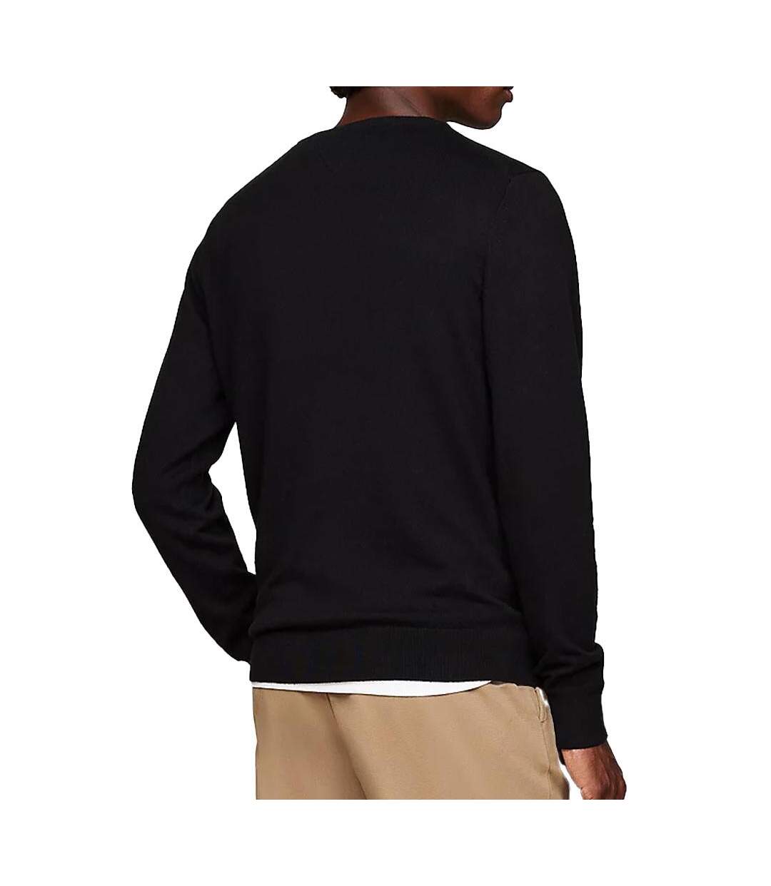 Pull Noir Homme Tommy Hilfiger Pima - L-2