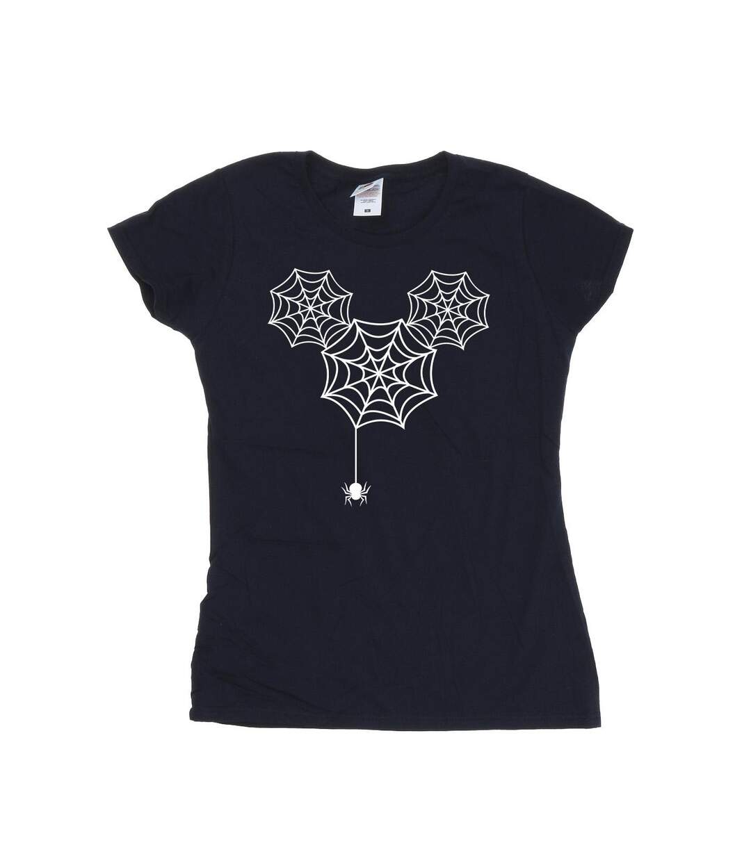Disney Femme/Les femmes - T-shirt en coton avec tête de toile d'araignée Mickey Mouse (Bleu marine) - UTBI33529-1