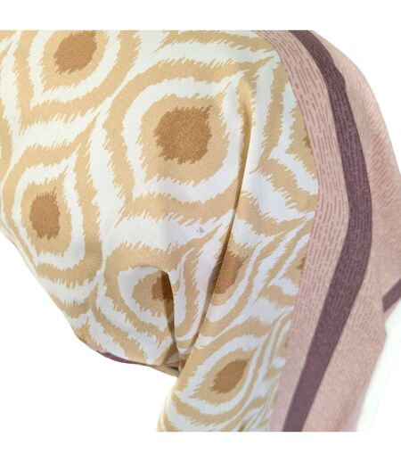 Taie de traversin 100% coton INOUK rose/beige