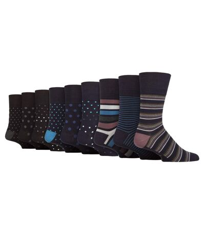Gentle Grip - 9 Paires Homme Chaussettes Bambou Non Comprimantes