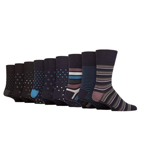 Gentle Grip - 9 Paires Homme Chaussettes Bambou Non Comprimantes