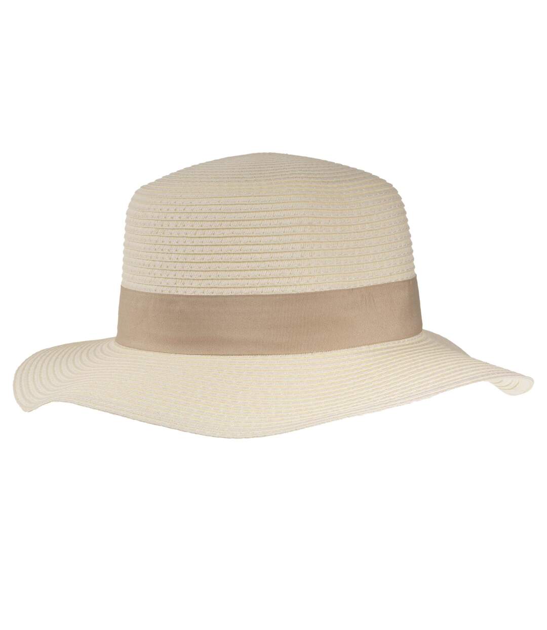 Isotoner Chapeau femme bande beige-2