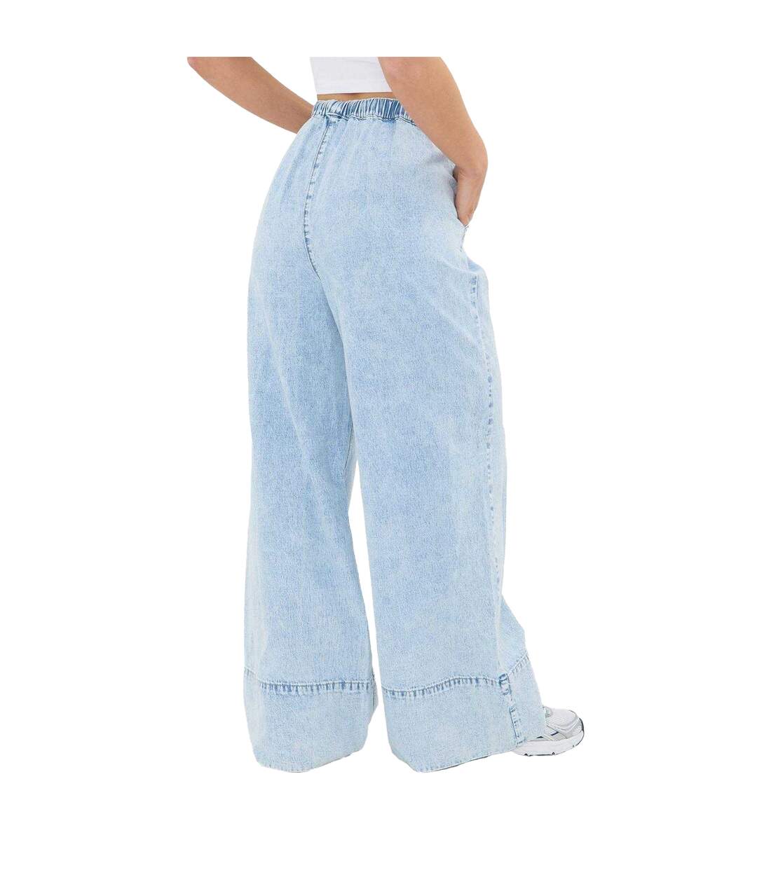 Pantalon De Jogging Palazzo Femme Bleu Pâle I Saw It First-3
