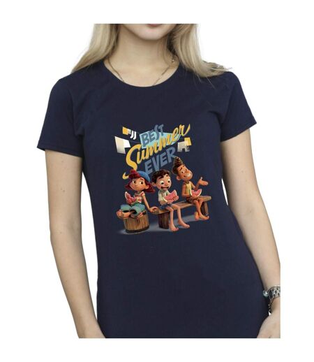 Disney T-shirt en coton Luca Best Summer Ever Womens/Ladies (Bleu marine) - UTBI26235