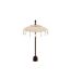 Parasol Déco Pompons & Coquillages 90cm Beige