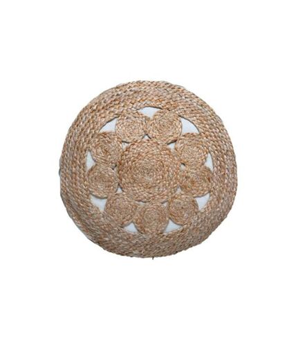 Coussin de Sol en Jute Idylle Folk 43cm Naturel