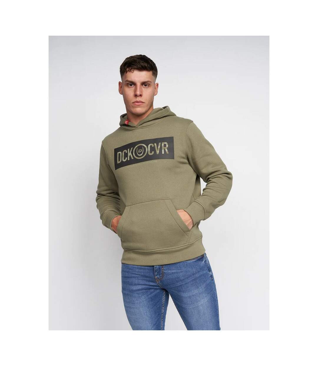 Duck and Cover Mens Quantour Hoodie (Olive)