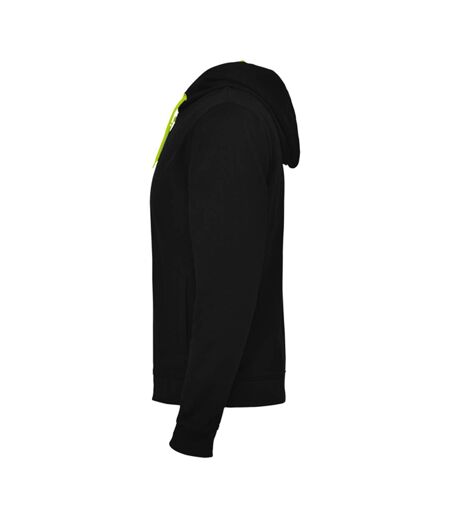 Veste À Capuche Fuji Adulte Noir Jaune Fluo Roly