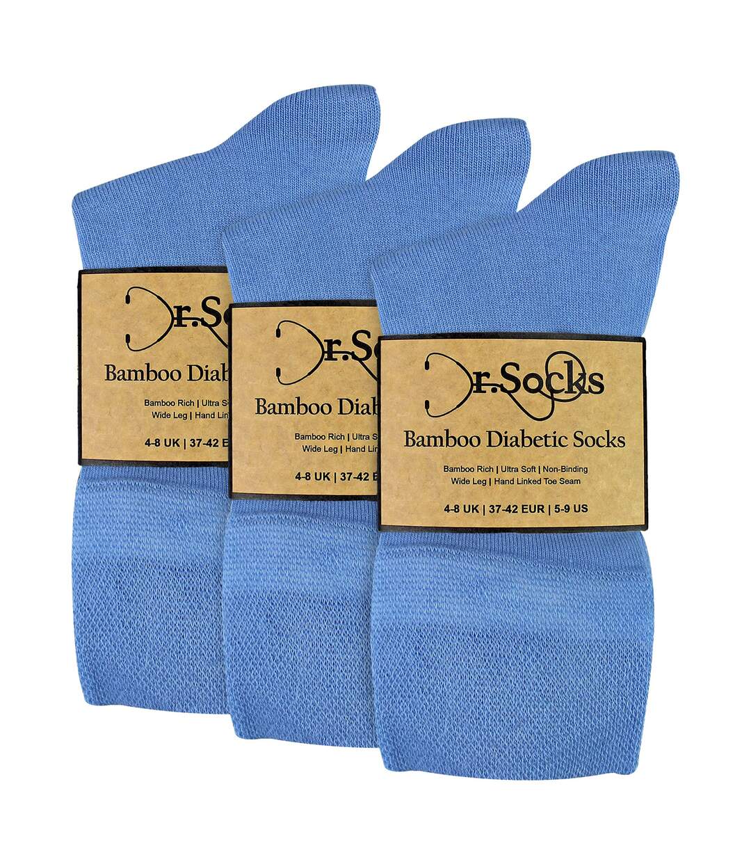 12 Pairs Ladies Bamboo Diabetic Socks | Soft Non Binding Comfort Socks-2