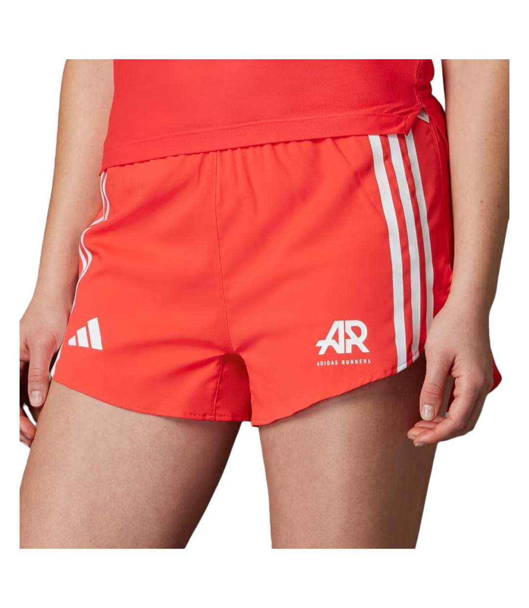 Short de running  rouge femme adidas otr ar short-1