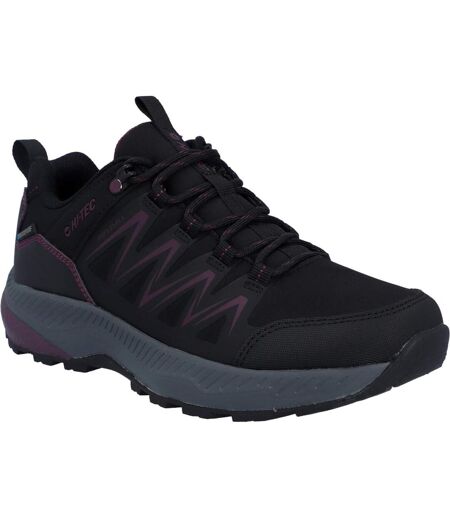 Baskets Stealth Trail Femme Noir Violet Hi-Tec