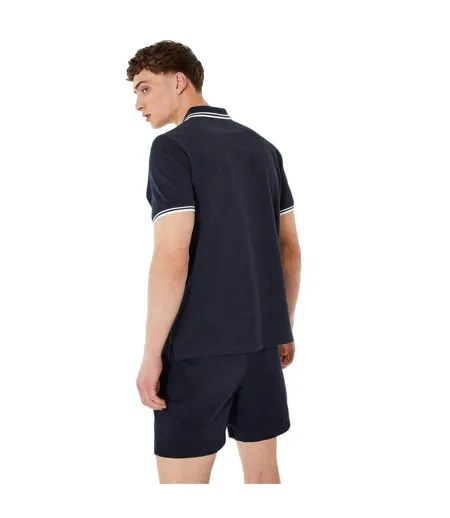 Polo Motif/style Rayure Contrastée Sur Bord Edgeware Homme Bleu Marine Jack Wills