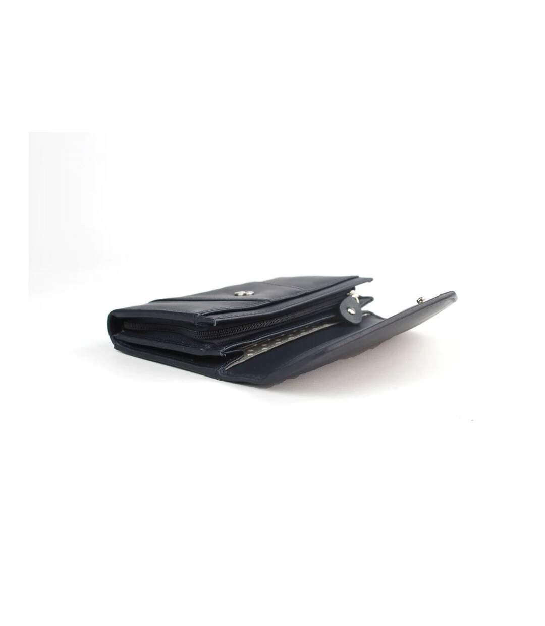 Camille Envelope Leather Purse One Size Navy Eastern Counties Leather-3