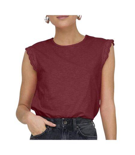 T-Shirt rouge femme jdy salva