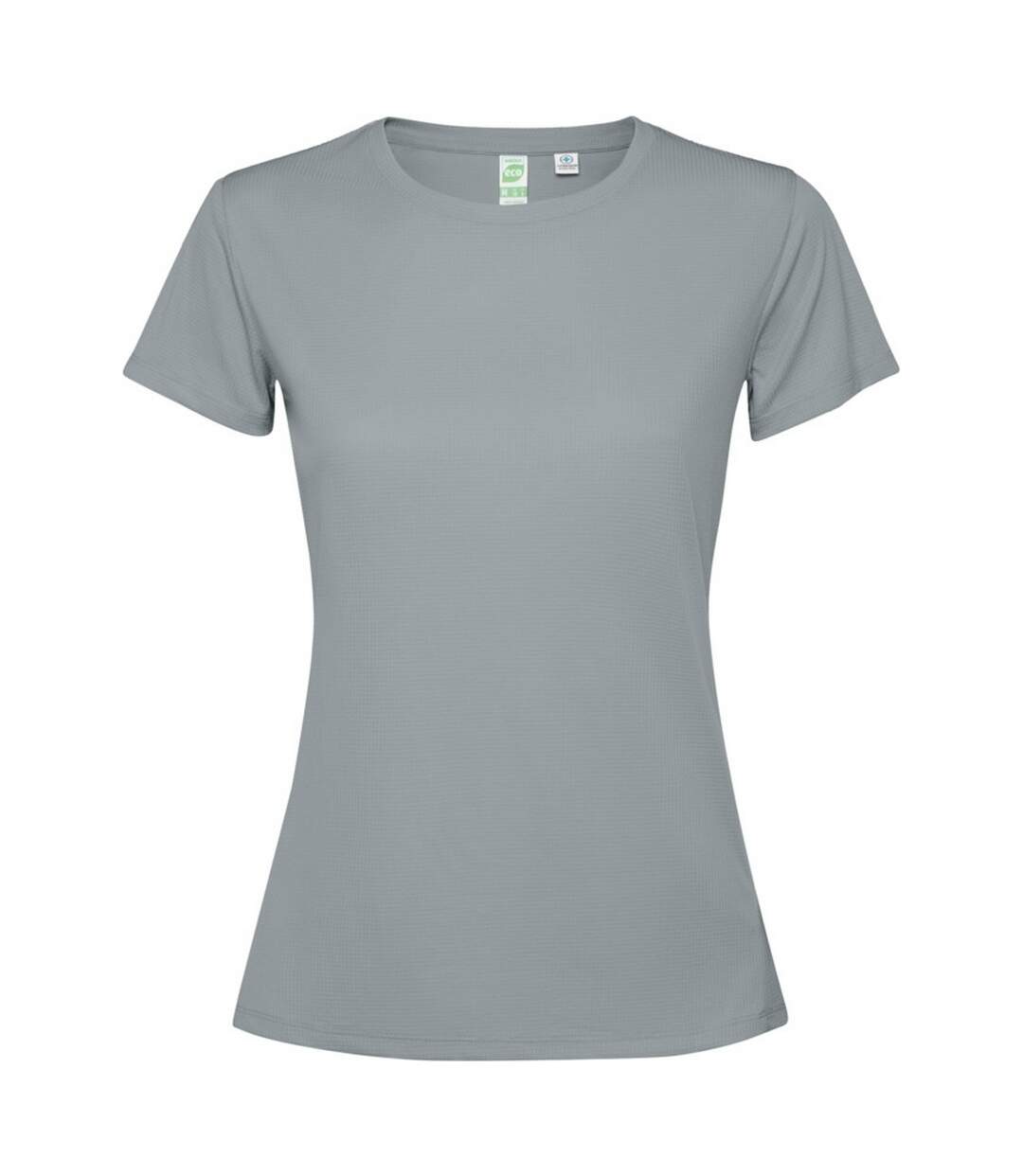 Womens/ladies Estoril Short-sleeved T-shirt Grey Roly-1