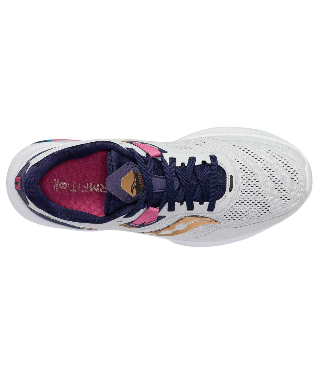 Womens/ladies Guide 15 Running Shoes Grey Saucony-3