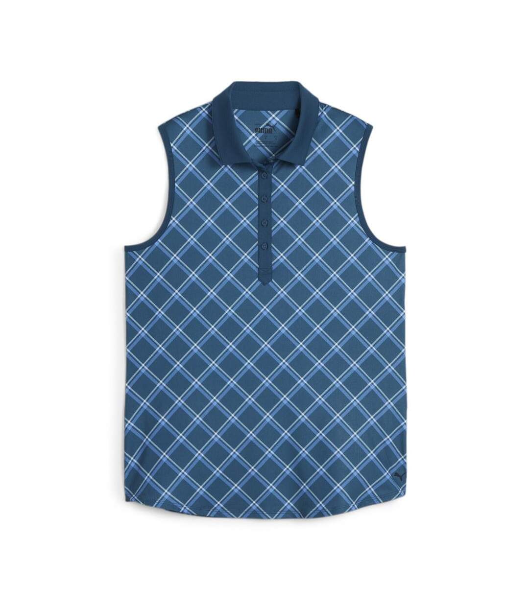 Polo golf bleu femme puma cloudspun-1