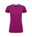 T-shirt Perfect Print Femme Rose Foncé SG-1
