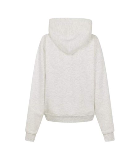 Veste À Capuche Femme Blanc Cassé Chiné USA