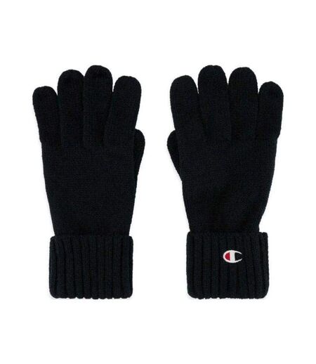Gants Motif/style Logo Brodé Adulte Noir Champion