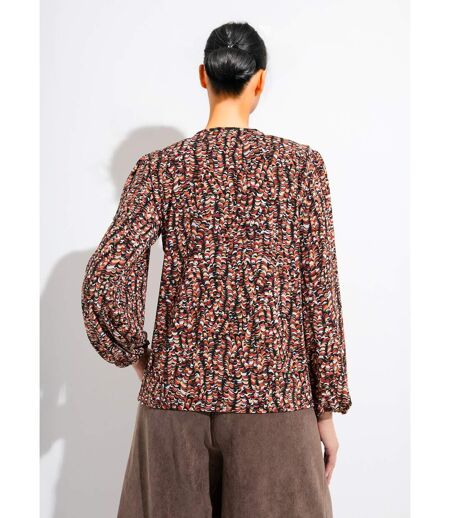 T-shirt blouse ample imprimé graphique