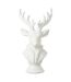 Tête de Cerf en Résine Courchevel 38cm Blanc-1