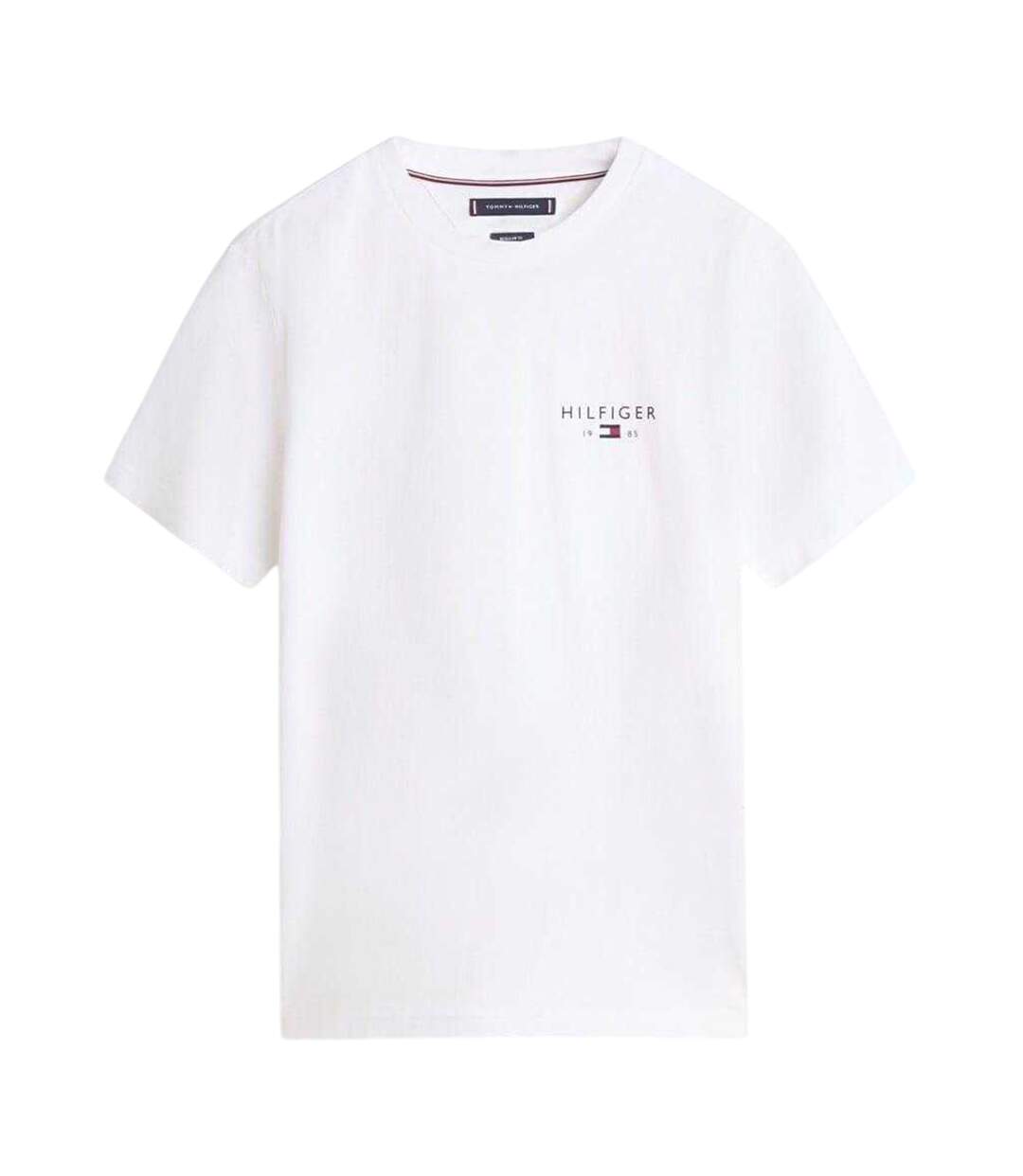 Mens Love Logo Crew Neck T-shirt White Tommy Hilfiger-2