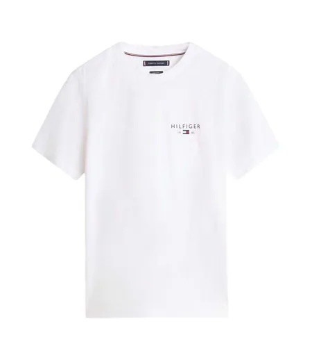 Mens Love Logo Crew Neck T-shirt White Tommy Hilfiger