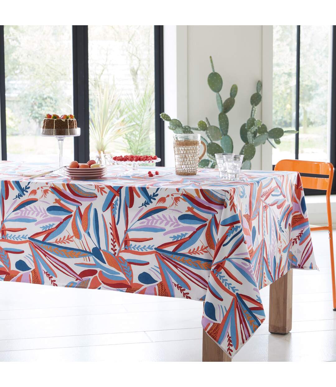 Nappe coton enduite CHILI Rond-2