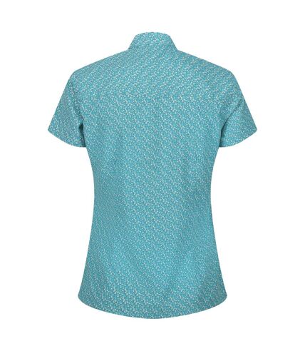 Regatta Womens/Ladies Mindano VII Blossom Short-Sleeved Shirt (Bristol Blue) - UTRG8784