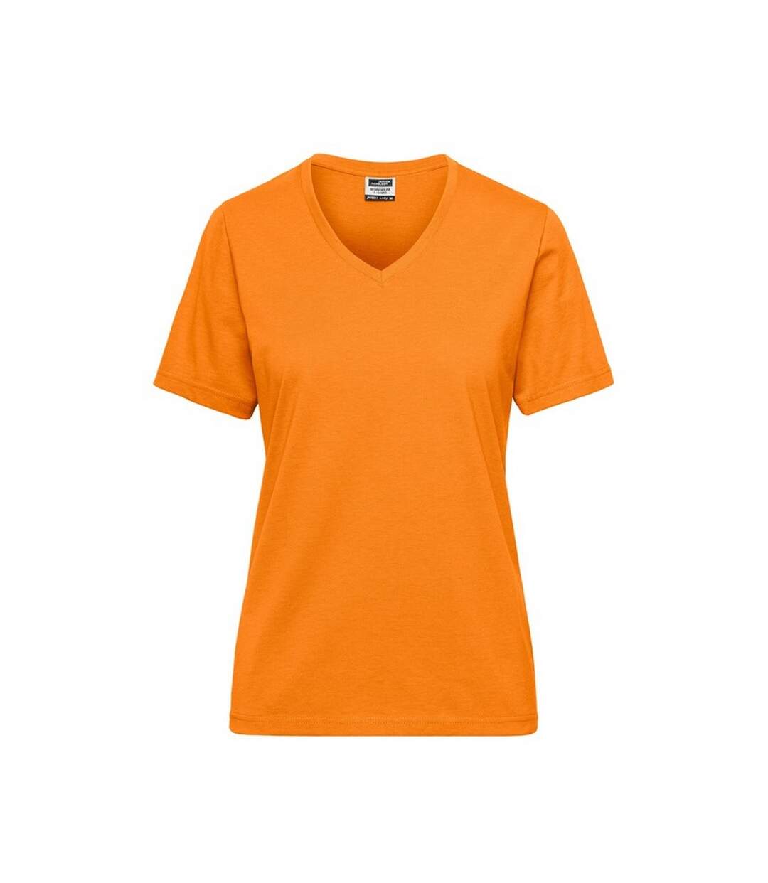 T-shirt Bio Workwear Femme Orange James And Nicholson-1